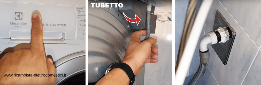 collegare asciugatrice al tubo dello scarico di casa