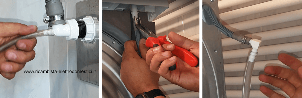 come collegare il tubo di scarico all'asciugatrice
